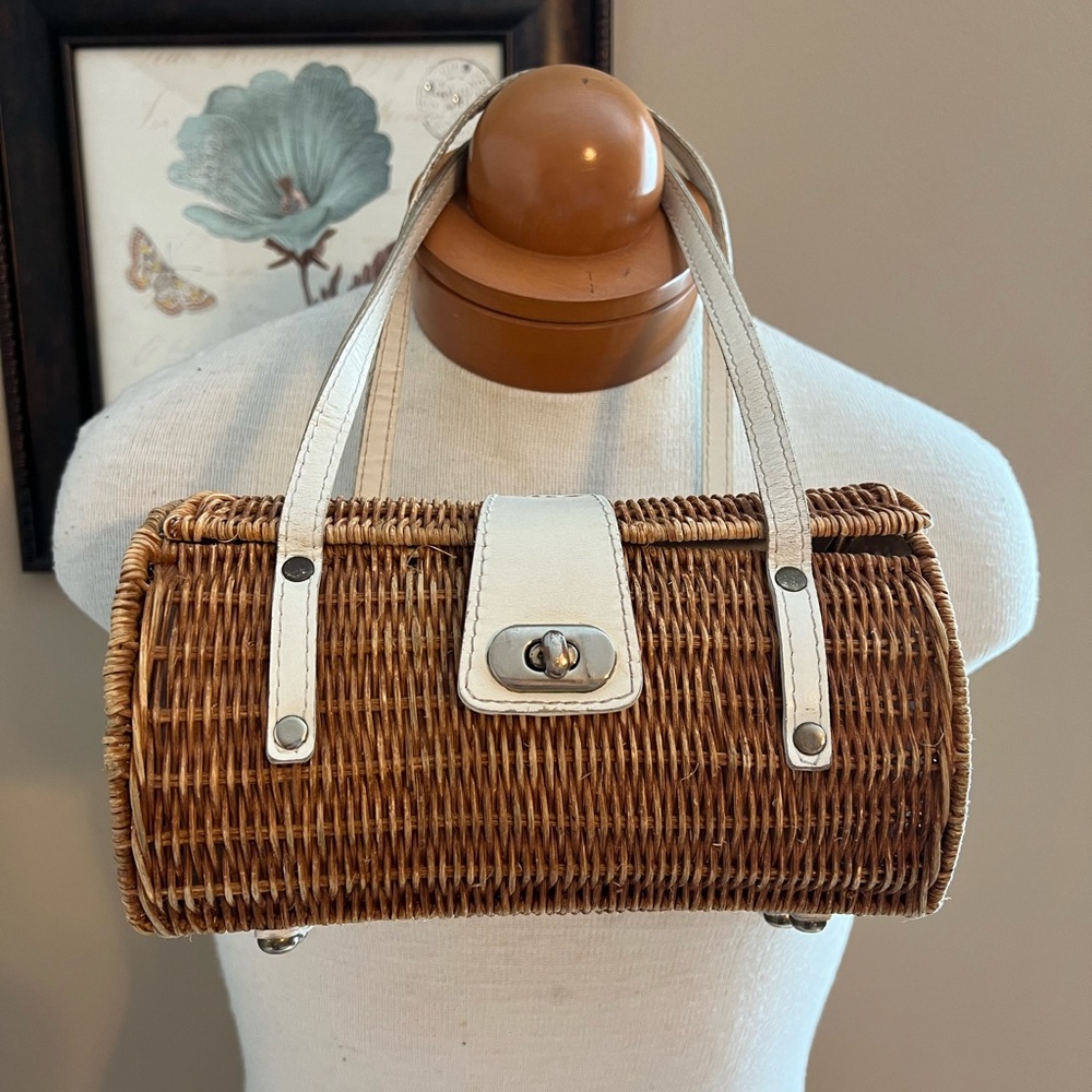 Kate Landry 100% Natural Straw Handbag